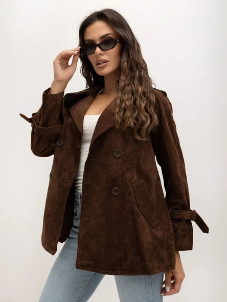 Jacheta Dama Mini, Guler inalt, ITALY MODA, Maro Eleganta Office