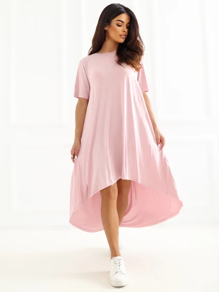 Rochie Dama Midi, Rochie asimetrica, RUE PARIS, Mov de Vara