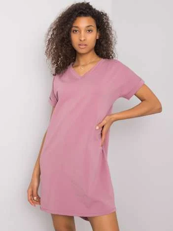 Rochie Dama Mini, Rochie asimetrica, RUE PARIS, Roz Eleganta Office