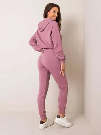 Compleu Dama Maneca lunga, Mansete elastice, BASIC FEEL GOOD, Roz Casual