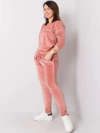Compleu Dama Maneca lunga, Decolteu rotund, RELEVANCE, Roz Marimi Mari