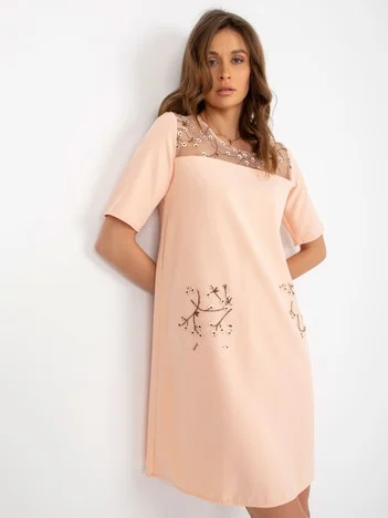 Rochie Dama Mini, Rochie dreapta, LAKERTA, Piersica de Sarbatori
