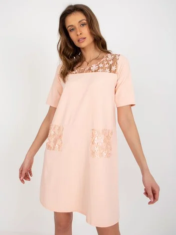 Rochie Dama Mini, Floral, LAKERTA, Piersica de Sarbatori