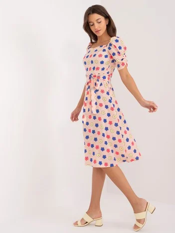 Rochie Dama Mini, Floral, LAKERTA, Piersica de Vara