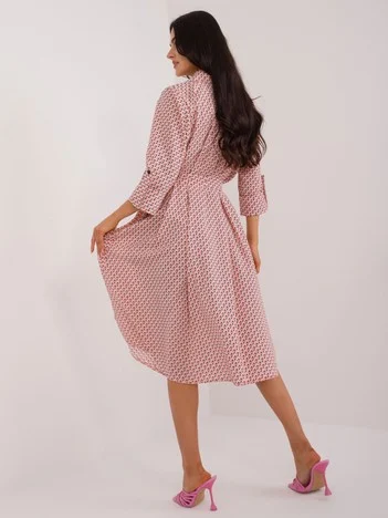 Rochie Dama Midi, Lejera, LAKERTA, Piersica Eleganta Office