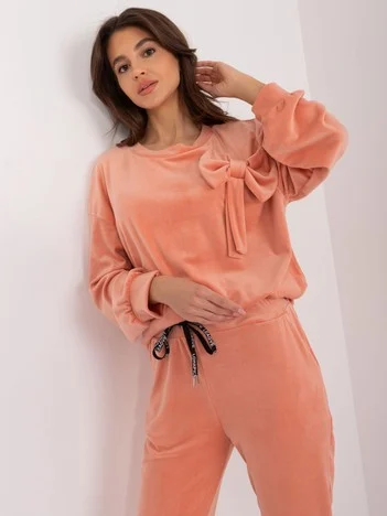 Compleu Dama Maneca lunga, Mansete elastice, ITALY MODA, Piersica Casual