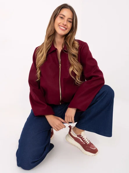 Jacheta Dama Mini, Guler inalt, RUE PARIS, Bordo de Vara