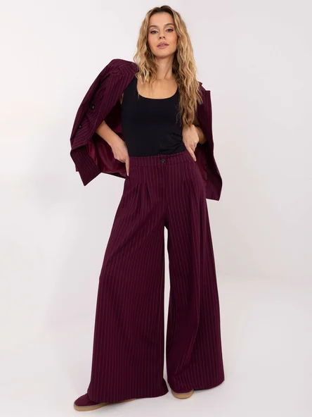 Pantaloni Dama Dungi, Elegant, RUE PARIS, Bordo Eleganta Office