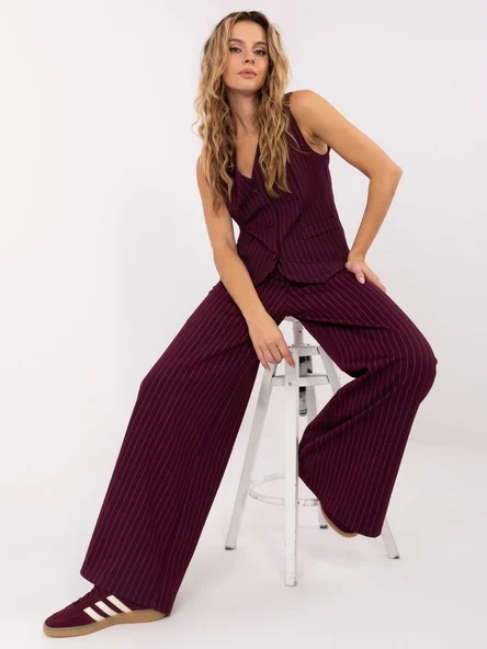 Pantaloni Dama Dungi, Elegant, RUE PARIS, Bordo Eleganta Office