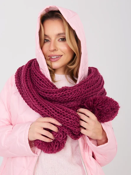 Esarfa Dama Acril, Fashion Hunters, Bordo