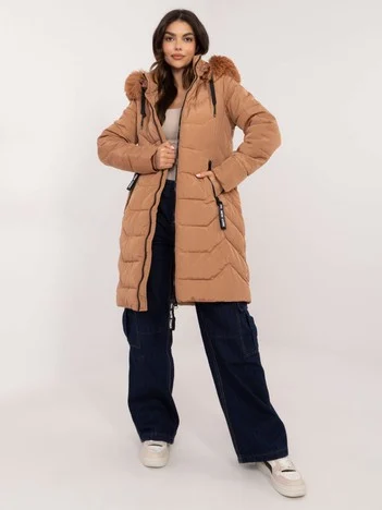 Jacheta Dama Maneca lunga, Guler inalt, SKORP, Camel Casual Marimi Mari