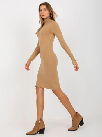 Rochie Dama Maxi, Rochie creion, Trendy. ING, Camel Eleganta Office
