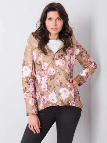 Jacheta Dama Maneca lunga, Floral, MINORITY, Camel de Vara Marimi Mari