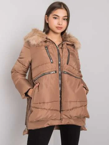 Jacheta Dama Maneca lunga, Maneca lunga, Z-Desing Jacket Style, Camel Casual