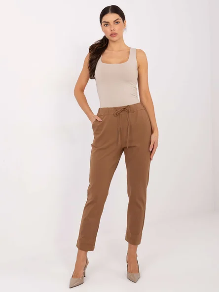 Pantaloni Dama 7/8, Conica, Adela, Camel Casual