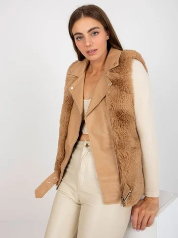 Vesta Dama Fara maneci, Elegant, Flammode, Camel Eleganta Office