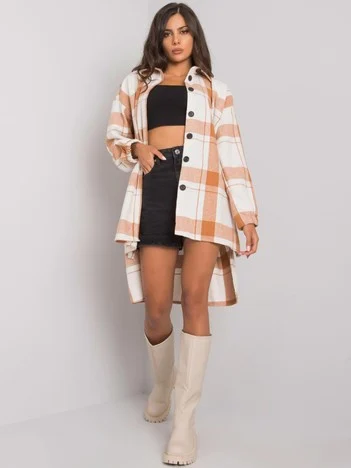Camasa Dama Maneca lunga, Carouri, ex moda, Camel Casual