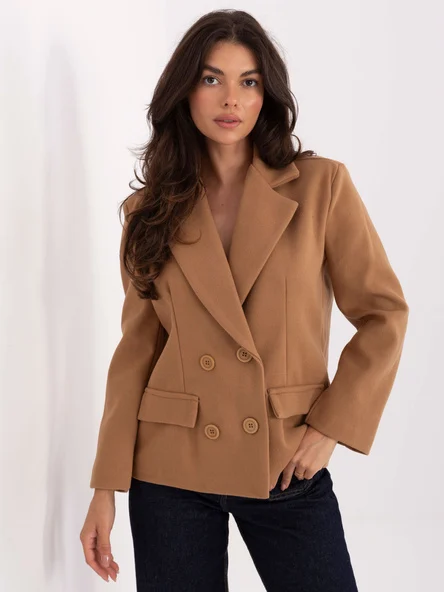 Jacheta Dama Mini, Elegant, RUE PARIS, Camel Eleganta Office