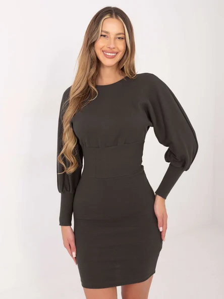 Rochie Dama Maxi, Dungi, RUE PARIS, Khaki Eleganta Office