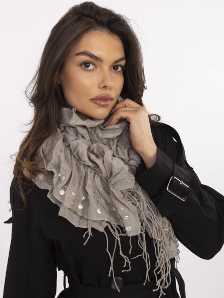 Bandana Dama Imprimat, Viscoza, Fashion Hunters, Bej