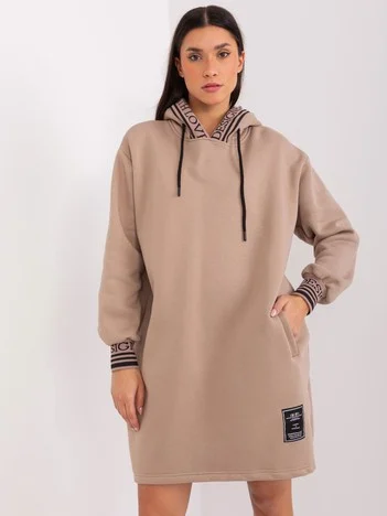 Tunica Dama Maxi, Oversize, RELEVANCE, Bej