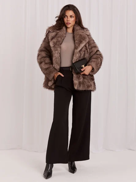 Jacheta Dama Mini, Elegant, VASTON FASSTION, Bej Eleganta Office Marimi Mari