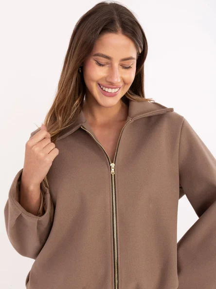 Jacheta Dama Mini, Guler inalt, RUE PARIS, Bej de Vara