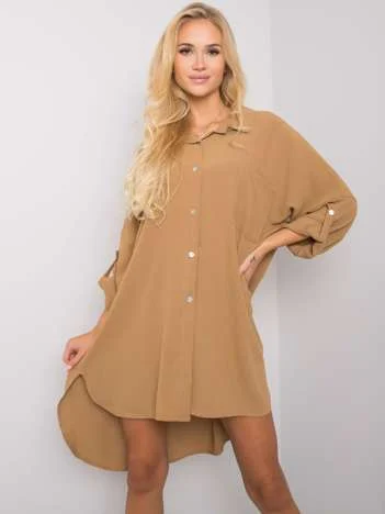 Rochie Dama Maxi, Oversize, ITALY MODA, Bej Casual