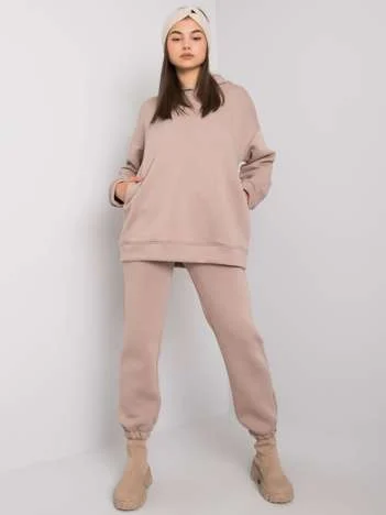 Compleu Dama Maneca lunga, Sport, BASIC FEEL GOOD, Bej Casual