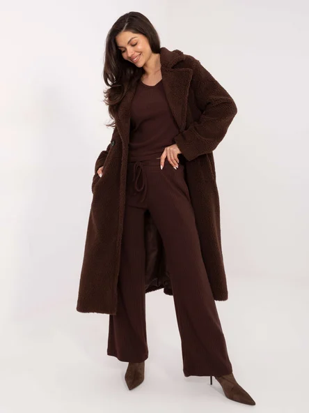 Pantaloni Dama Dungi, Larga, WESTEENE, Maro Casual