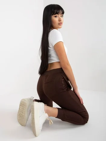 Pantaloni Dama Mansete elastice, Guler inalt, Mayflies, Maro Casual Marimi Mari