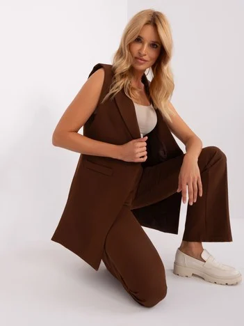 Compleu Dama Fara maneci, Elegant, ITALY MODA, Maro Eleganta Office