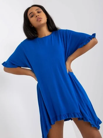 Rochie Dama Mini, Rochie asimetrica, RELEVANCE, Albastru de Vara