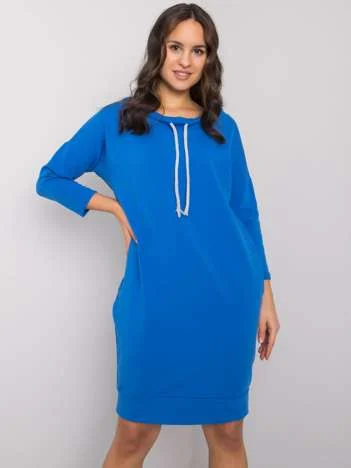 Rochie Dama Maxi, Rochie dreapta, RELEVANCE, Albastru Eleganta Office