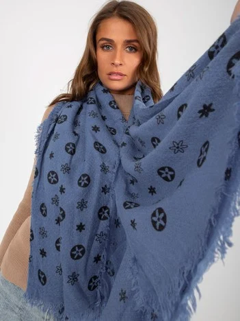 Bandana Dama Imprimat, Acril, Fashion Hunters, Albastru
