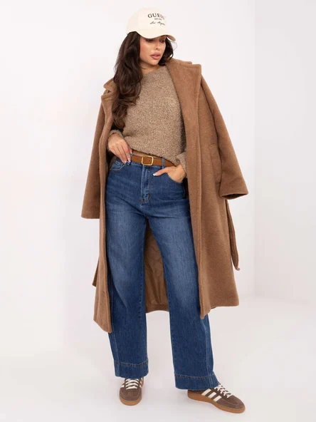Blugi Dama Larga, Guler inalt, M.SARA JEANS, Albastru Casual