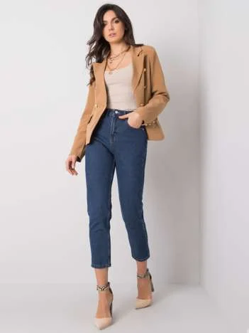 Blugi Dama Lunga, Sport, RUE PARIS, Albastru Eleganta Office