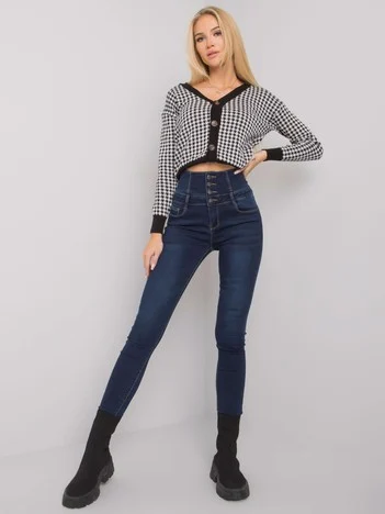 Pantaloni Dama Lunga, Conica, Only One Day Jack Berry, Albastru Eleganta Office
