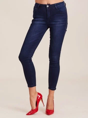 Blugi Dama 7/8, Conica, Elegant's Deluxe, Albastru Casual
