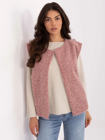 Vesta Dama Fara maneci, Imprimat, RUE PARIS, Roz Casual