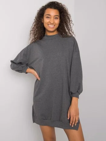 Rochie Dama Maxi, Rochie dreapta, RUE PARIS, Gri Casual