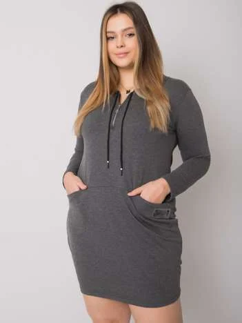 Rochie Dama Maxi, Rochie dreapta, RELEVANCE, Gri Eleganta Office