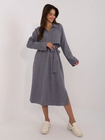 Rochie Dama Maxi, Lejera, LAKERTA, Gri Eleganta Office
