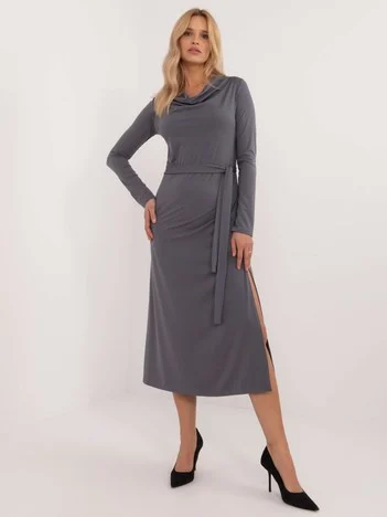 Rochie Dama Maxi, Rochie dreapta, LAKERTA, Gri de Sarbatori