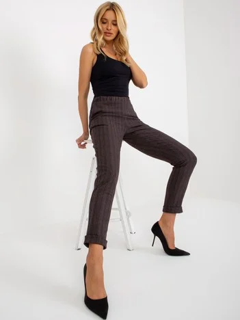 Pantaloni Dama Carouri, Elegant, LAKERTA, Gri Eleganta Office