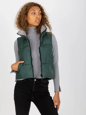 Vesta Dama Mini, Fara maneci, Honey Winter, Verde Eleganta Office Marimi Mari