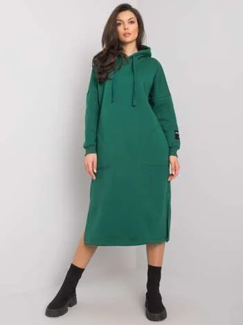 Rochie Dama Maxi, Rochie dreapta, RUE PARIS, Verde Eleganta Office