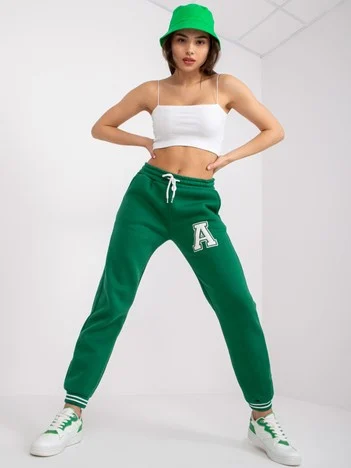 Pantaloni Trening Dama Lunga, Sport, ex moda, Verde Casual