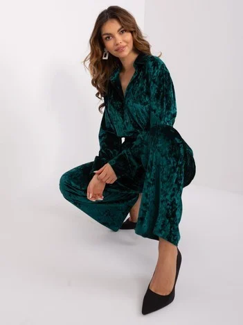Compleu Dama Lunga, Larga, LAKERTA, Verde Casual