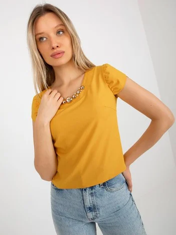 Bluza Dama Mini, Elegant, LAKERTA, Galben Eleganta Office